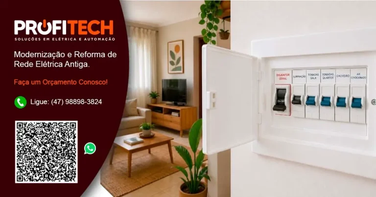 Reforma de Rede Elétrica em Blumenau e Região. - ProfiTech Soluções em Elétrica e Automação.